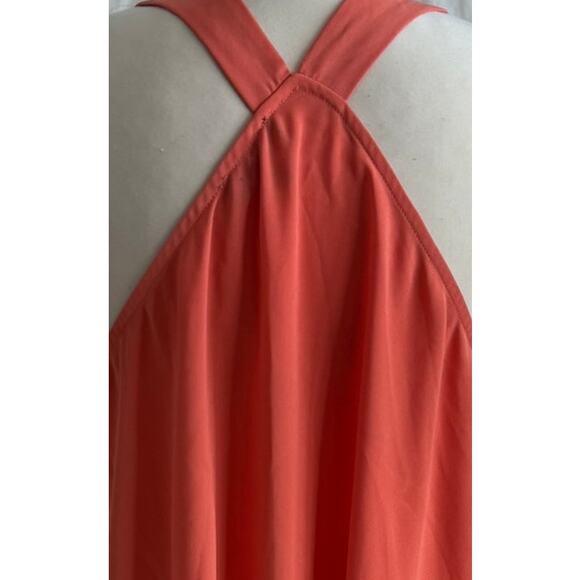 The Limited Large Sleeveless Tank Top Salmon Pink 100% Polyester - Picture 7 of 8